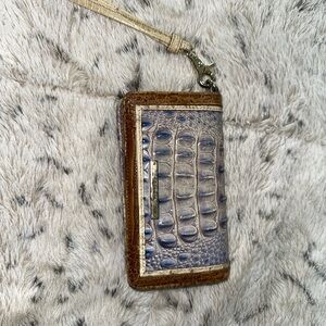 Brahmin Crocodile Embossed Wristlet Wallet
